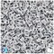 BeadTin White Opaque 6mm Cube Plastic Alpha Beads - Black Number 1 (80pcs)
